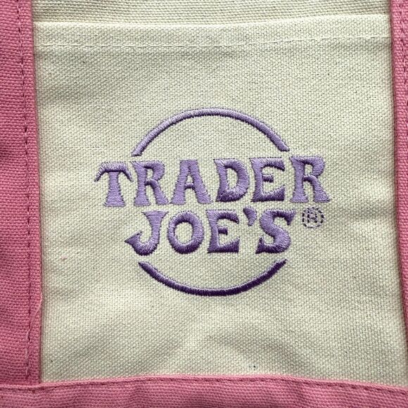 Trader Joe's Mini Tote Bag Set of 4 Pastel Colors Limited Ed Spring Easter NEW 3 - Picture 6 of 9